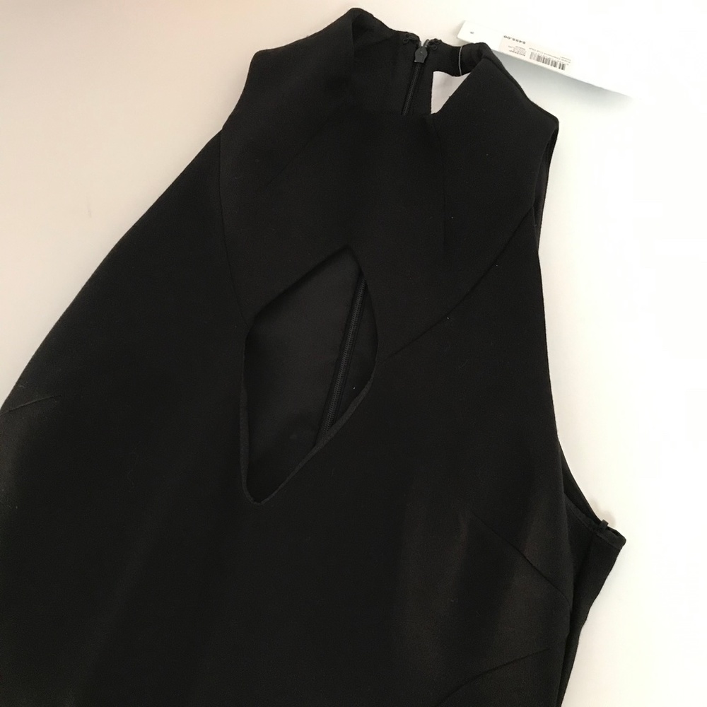 N NICHOLAS Diamond Cut-Out Gown Black Dress - Picture 3 of 6